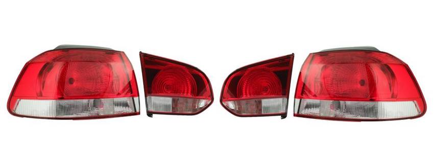 VW Tail Light Kit - Driver and Passenger Side Inner and Outer (LED) 5K0945096G - Valeo 2849321KIT